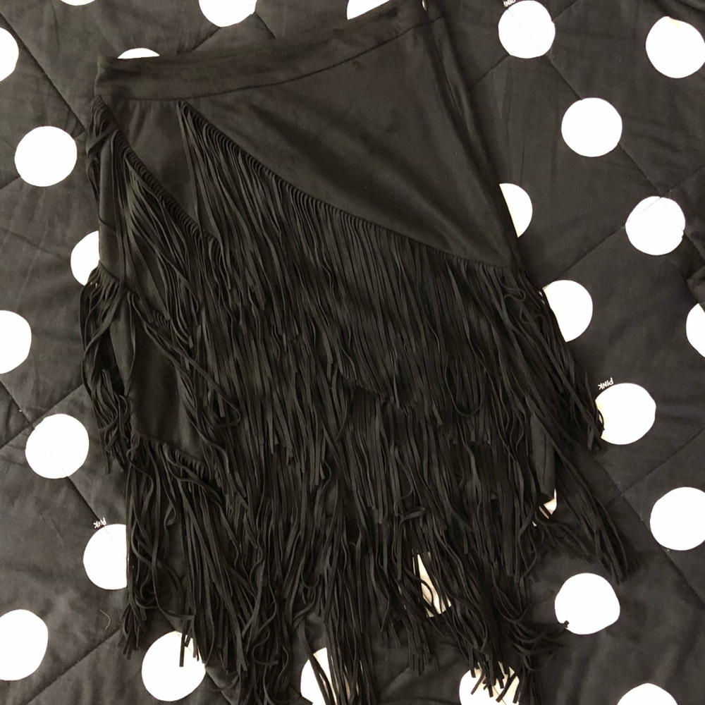 Zara suede fringe skirt size XS - Picture 5 of 8